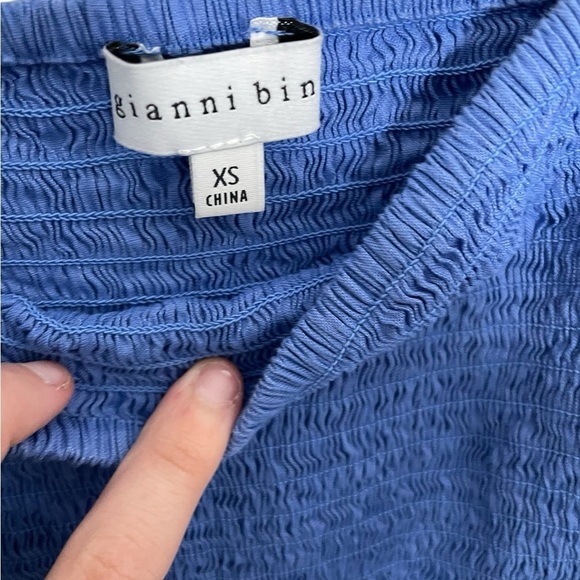 Gianni Bini Blue Ruched Bodycon Dress XS - Picture 4 of 4